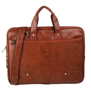 Men Tan Satchel Bag