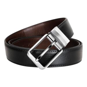 CREATURE Reversible Pu-Leather Formal Belt For Men(Color-Black/Brown||BL-01|| 46 inches length|| Waist upto -40 inches)